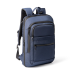 Zaino professionale espandibile per laptop in nylon 900D 17” color blu mare prima vista d'uso