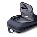 Zaino professionale espandibile per laptop in nylon 900D 17” color blu mare vista dettaglio 2