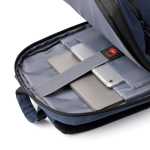 Zaino professionale espandibile per laptop in nylon 900D 17” color blu mare vista dettaglio 3