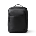 Zaino per portatile in nylon riciclato con tasca antifurto 16” color nero seconda vista