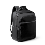 Zaino per portatile in nylon riciclato con tasca antifurto 16” color nero prima vista d'uso