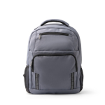 Zaino per PC in plastica riciclata con bande riflettenti 15” color grigio seconda vista