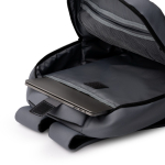 Zaino per PC in plastica riciclata con bande riflettenti 15” color grigio vista dettaglio 4