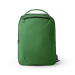 Zaino in poliestere riciclato con schienale e spallacci imbottiti 14'' color verde scuro seconda vista
