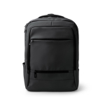 Zaino professionale in pelle sintetica con doppia tasca imbottita 17” color nero seconda vista