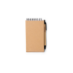 Set da scrivania in cartone riciclato con supporto per cellulare e inchiostro blu color naturale seconda vista