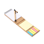 Set da scrivania in cartone riciclato con supporto per cellulare e inchiostro blu color naturale vista dettaglio 2