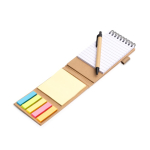 Set da scrivania in cartone riciclato con supporto per cellulare e inchiostro blu color naturale vista dettaglio 4