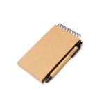 Set da scrivania in cartone riciclato con supporto per cellulare e inchiostro blu color naturale vista dettaglio 5