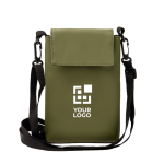 Borsa a tracolla in pelle sintetica con fodera interna e chiusura in velcro vista principale
