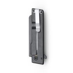 Coltello pieghevole con blocco di sicurezza e clip in acciaio inox nero opaco color naturale