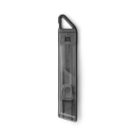 Taglierino dal design traslucido con sistema di sicurezza auto-retrattile color nero seconda vista