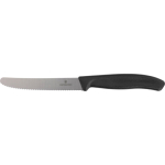 Coltello da tavola in acciaio inox prodotto nell’UE Victorinox color nero quarta vista