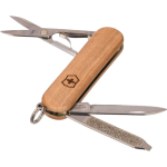 Coltellino Victorinox in acciaio inox e legno con 5 funzioni prima vista