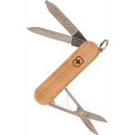 Coltellino Victorinox in acciaio inox e legno con 5 funzioni seconda vista