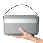 Altoparlante wireless BrandCharger 16 W con doppio altoparlante per bassi color argento seconda vista