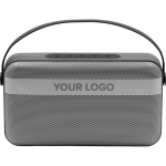 Altoparlante wireless BrandCharger 16 W con doppio altoparlante per bassi color argento quarta vista