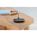 Auricolari wireless con custodia di ricarica USB-C BrandCharger color grafite seconda vista