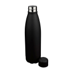 Borraccia antigoccia in acciaio inox riciclato con finitura opaca 700ml color nero terza vista