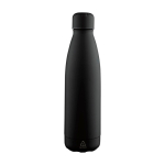 Borraccia antigoccia in acciaio inox riciclato con finitura opaca 700ml color nero quarta vista