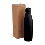 Borraccia antigoccia in acciaio inox riciclato con finitura opaca 700ml color nero quinta vista