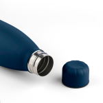 Borraccia antigoccia in acciaio inox riciclato con finitura opaca 700ml color blu prima vista
