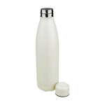 Borraccia antigoccia in acciaio inox riciclato con finitura opaca 700ml color bianco quarta vista
