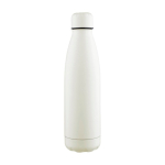 Borraccia antigoccia in acciaio inox riciclato con finitura opaca 700ml color bianco quinta vista