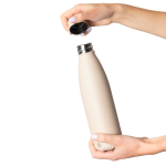 Borraccia antigoccia in acciaio inox riciclato con finitura opaca 700ml color beige prima vista