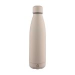 Borraccia antigoccia in acciaio inox riciclato con finitura opaca 700ml color beige seconda vista