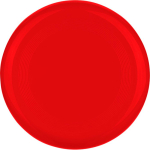 Frisbee pieno in plastica riciclata con diametro di 21 cm color rosso prima vista