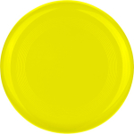 Frisbee pieno in plastica riciclata con diametro di 21 cm color giallo seconda vista