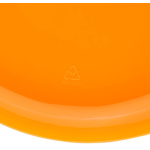 Frisbee pieno in plastica riciclata con diametro di 21 cm color arancione prima vista