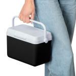 Frigorifero portatile in plastica resistente con isolamento e maniglia robusta 4 L color nero prima vista