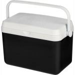 Frigorifero portatile in plastica resistente con isolamento e maniglia robusta 4 L color nero quarta vista
