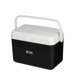 Frigorifero portatile in plastica resistente con isolamento e maniglia robusta 4 L color nero vista area di stampa