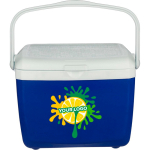 Frigorifero portatile in plastica resistente a doppia parete con maniglia 13L color blu quinta vista