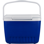 Frigorifero portatile in plastica resistente a doppia parete con maniglia 13L color blu sesta vista
