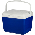 Frigorifero portatile in plastica resistente a doppia parete con maniglia 13L color blu settima vista