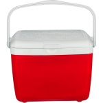 Frigorifero portatile in plastica resistente a doppia parete con maniglia 13L color rosso sesta vista
