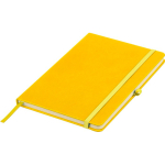 Taccuino A5 con copertina in PU riciclato, segnalibro e pagine a righe color giallo settima vista