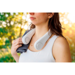 Ventilatore da collo a mani libere con 3 velocità 800mAh color bianco decima vista