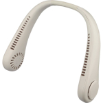 Ventilatore da collo a mani libere con 3 velocità 800mAh color bianco terza vista