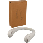 Ventilatore da collo a mani libere con 3 velocità 800mAh color bianco quinta vista