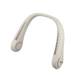 Ventilatore da collo a mani libere con 3 velocità 800mAh color bianco vista area di stampa