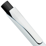 Penna in plastica riciclata con clip e inchiostro blu Dokumental color nero seconda vista