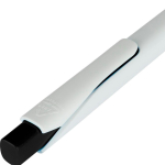 Penna in plastica riciclata con clip e inchiostro blu Dokumental color nero quarta vista