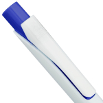Penna in plastica riciclata con clip e inchiostro blu Dokumental color blu prima vista