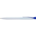 Penna in plastica riciclata con clip e inchiostro blu Dokumental color blu quarta vista