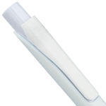 Penna in plastica riciclata con clip e inchiostro blu Dokumental color bianco prima vista
